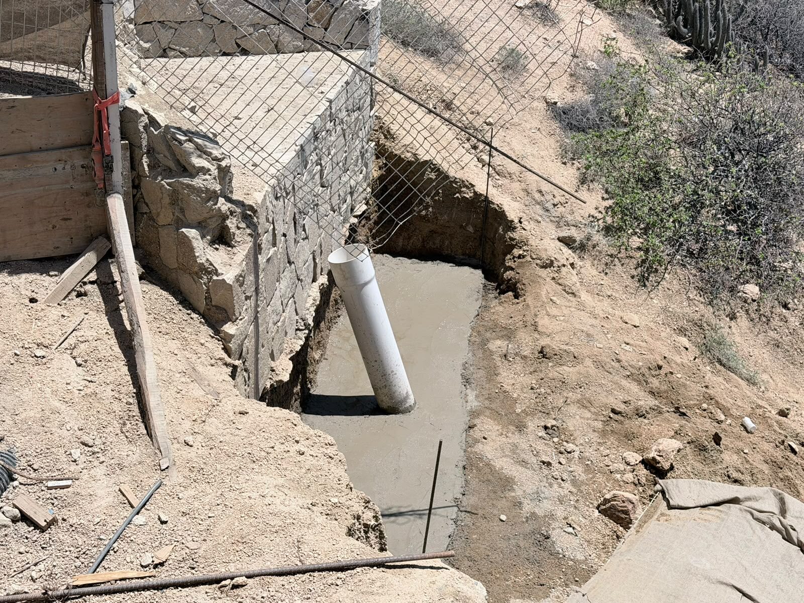 Cimentación en terreno rocoso — Los Cabos