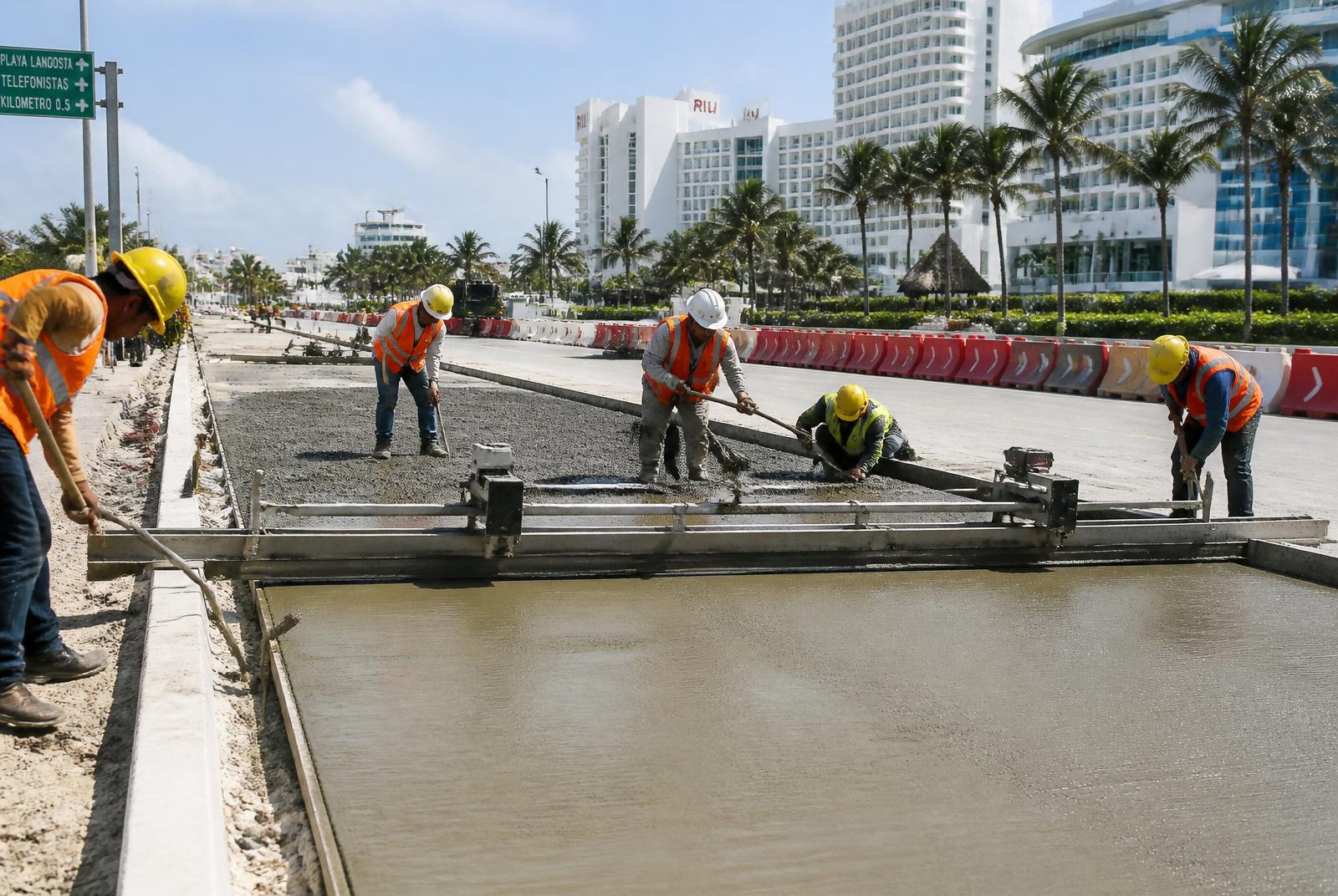 Pavimentación urbana — Cancún